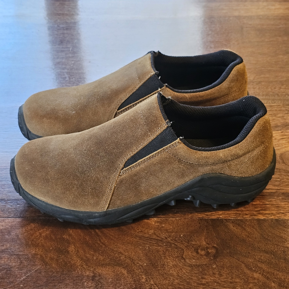 Stone Creek Mens Brown and Black Men's Shoes Slip on Size 10